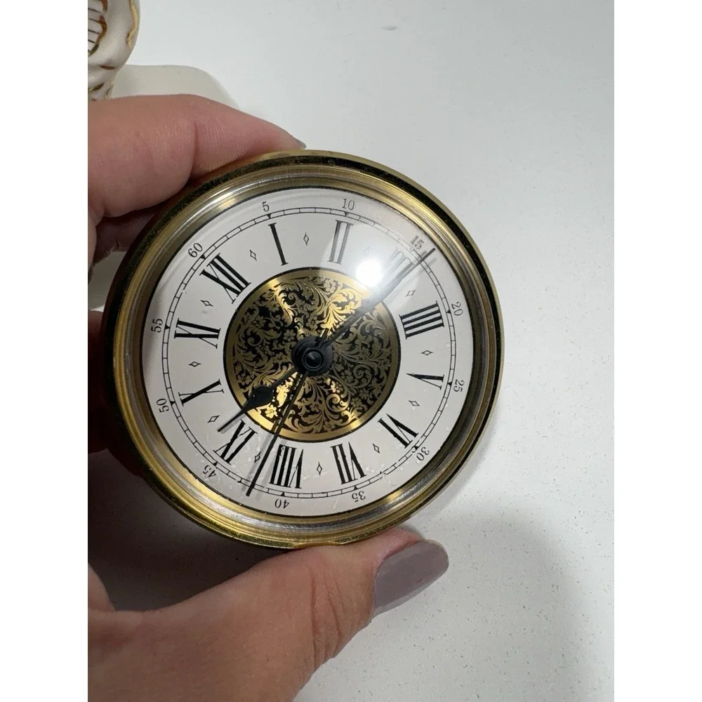 German‎ Porcelain Clock Mantel Antique Style Porcelain Hand painted Germany